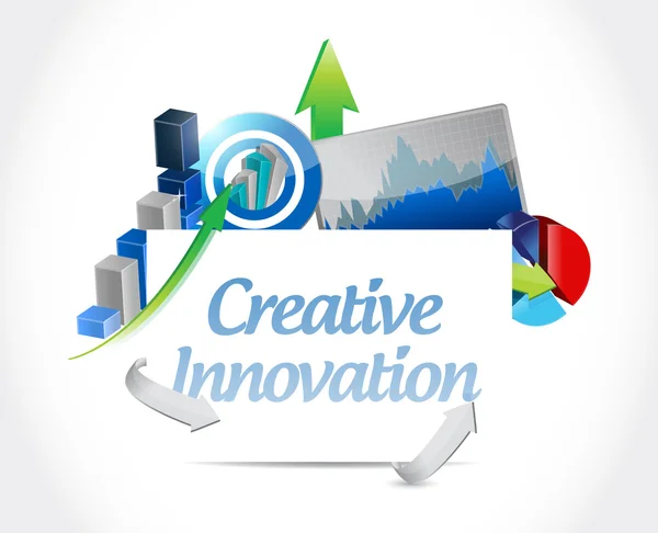 Концепція бізнес дошки Creative Innovation — стокове фото