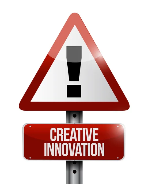 Kreativní koncept znamení upozornění inovace — Stock fotografie