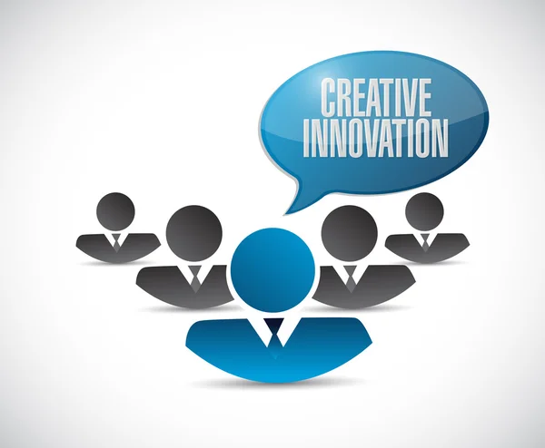 Creative Innovation concept de signe de travail d'équipe — Photo