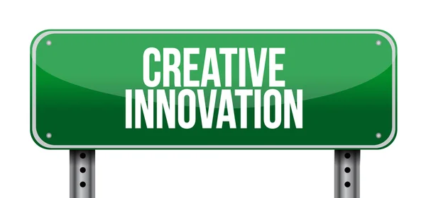 Concepto de señalización vial de innovación creativa — Foto de Stock