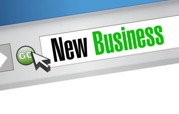 新しいビジネス オンライン サイン コンセプト — ストック写真