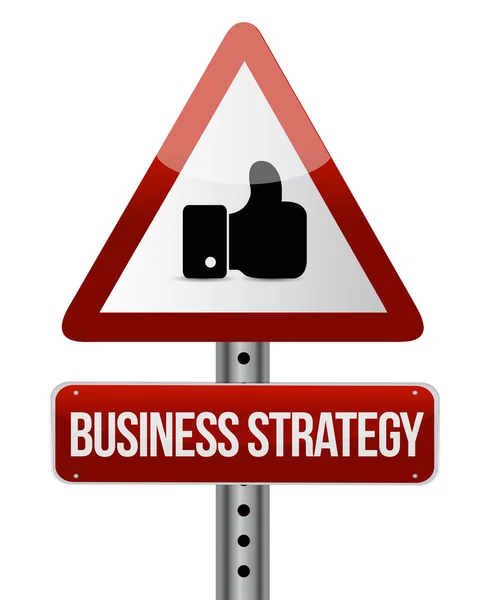 Geschäftsstrategie wie Verkehrszeichenkonzept — Stockfoto