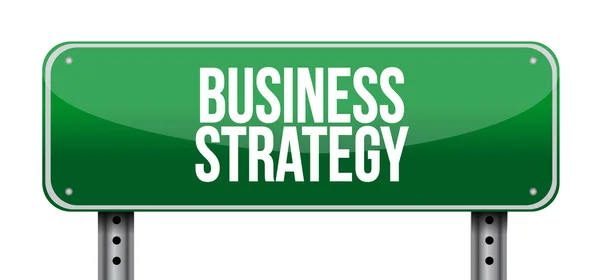 Business Strategy road sign concept — Stock Photo, Image