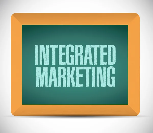 Integrated Marketing board sign concept — Stock Photo, Image
