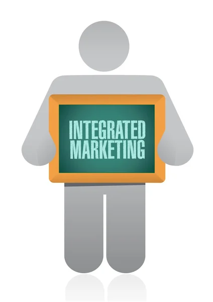 Integrovaný Marketing koncept znamení desky — Stock fotografie