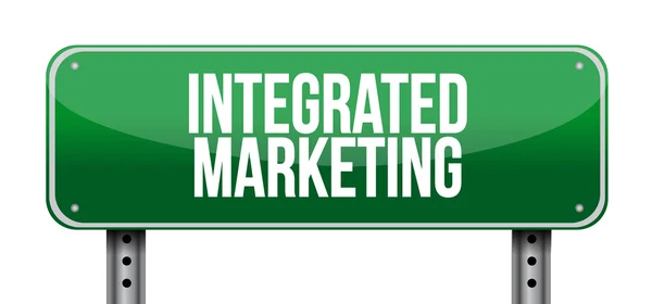 Integrated Marketing road sign concept — Stock Photo, Image