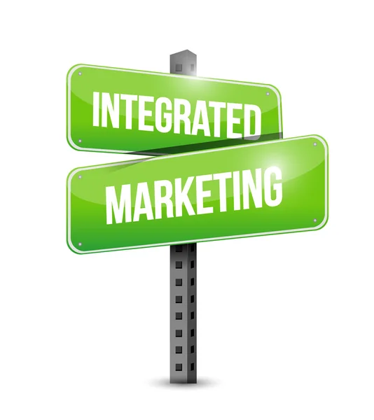 Integrated Marketing street sign concept — Stock Photo, Image