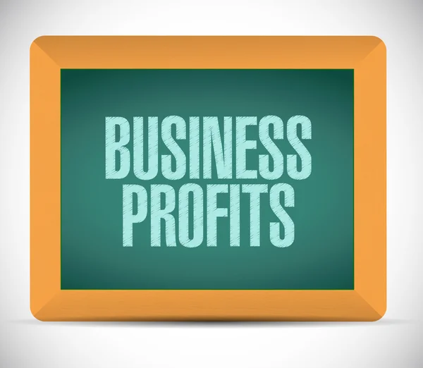 Business profit board segno concetto — Foto Stock