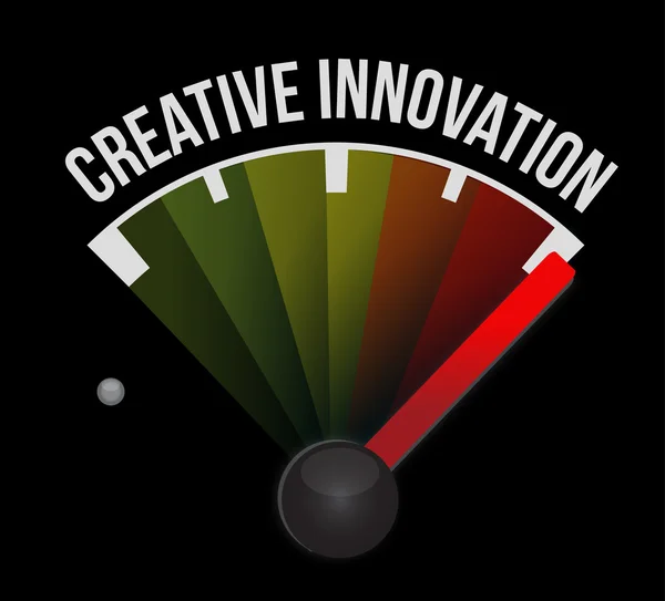 Kreative Innovation Meter-Zeichen-Konzept — Stockfoto