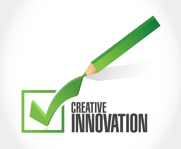 Kreative Innovation Häkchenzeichen-Konzept — Stockfoto
