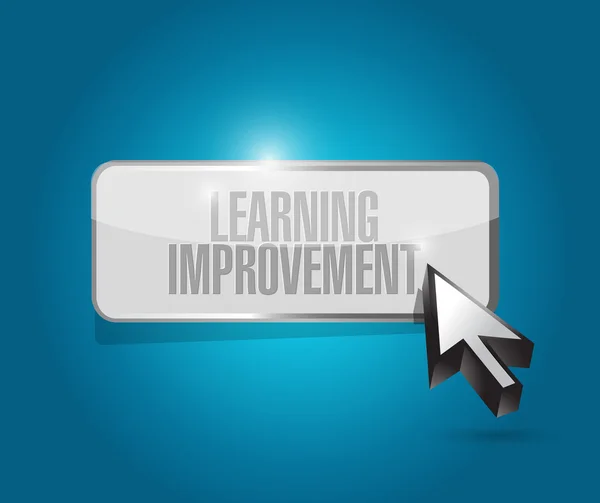 Learning improvement button sign concept — Stock Photo, Image