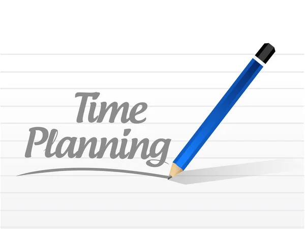 Tiempo planificación mensaje signo concepto —  Fotos de Stock