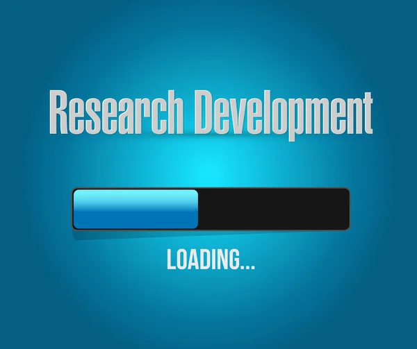 Forschung Entwicklung Loading Bar Sign Konzept — Stockfoto