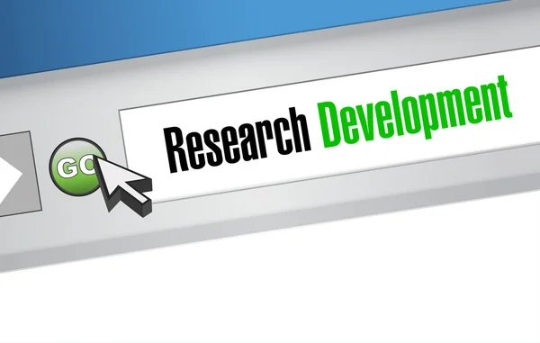 Research development web sign concept — Stock Photo, Image