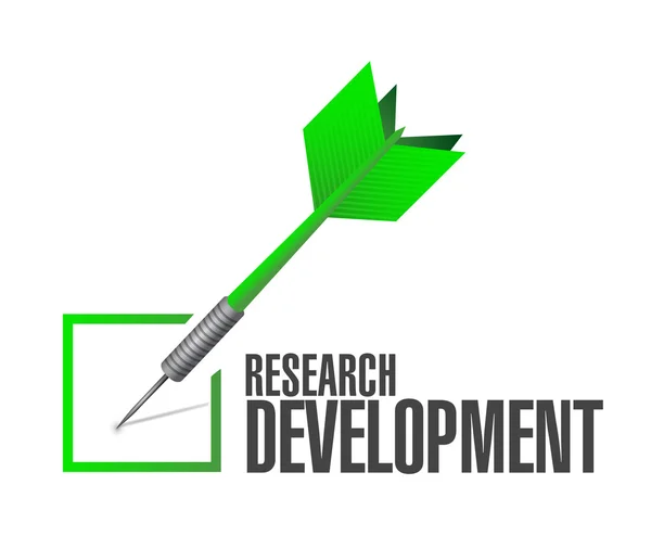 Research development check mark sign concept — Stock Photo, Image