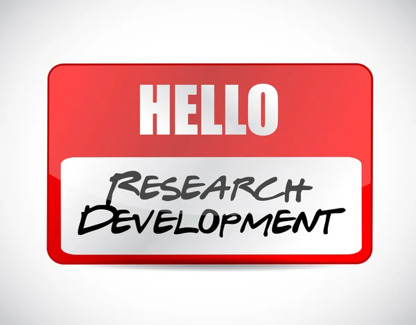 Research development name tag sign concept — Stock Photo, Image