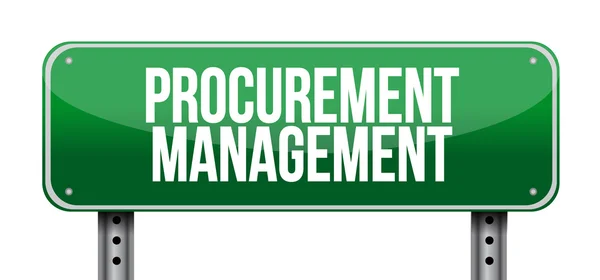 Procurement Management road sign concept — Stock Photo, Image