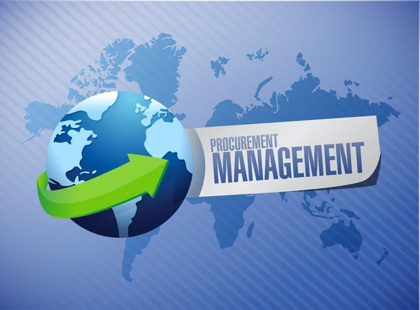 Procurement Management international sign concept — Stock Photo, Image