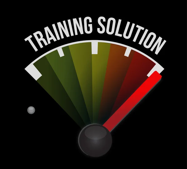 Training Solution meter sign concept — Stock Photo, Image