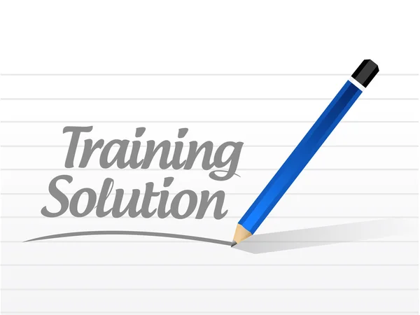 Training Solution message sign concept — Stock Photo, Image