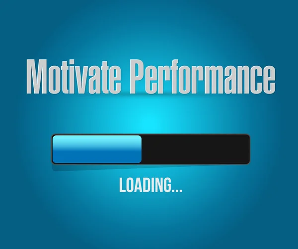 Motivate Performance loading bar sign concept — Stock Photo, Image