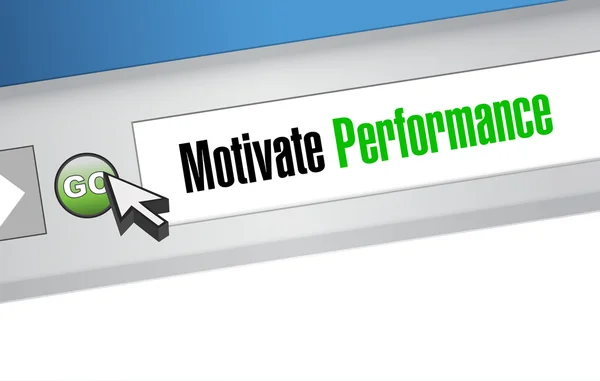 Motivate Performance web sign concept — Stock Photo, Image