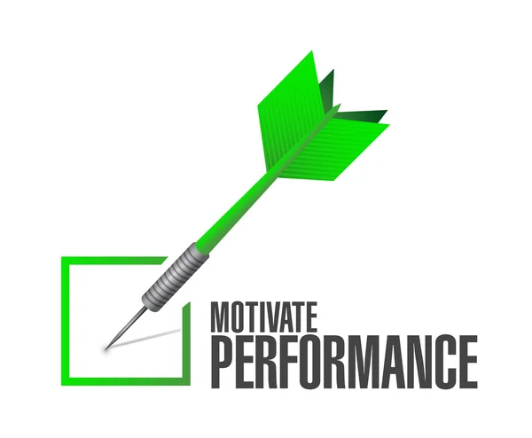 Motivate Performance check dart sign concept — Stock Photo, Image