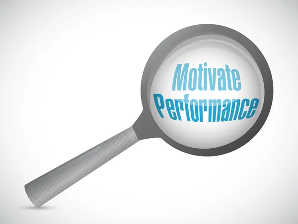 Motivar conceito de sinal de revisão de desempenho — Fotografia de Stock