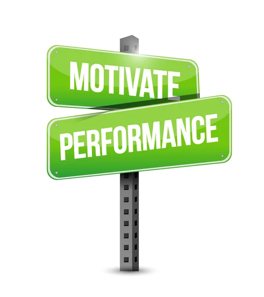 Motivate Performance street sign concept — Stock Photo, Image