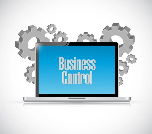 Концепція бізнес-контролю комп'ютерних знаків — стокове фото
