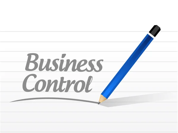 Business control message sign concept — Stock Photo, Image
