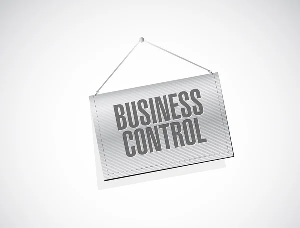 Concepto de signo de banner de control empresarial — Foto de Stock