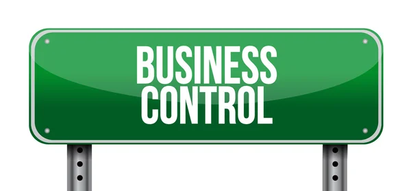 Business control road sign concept — Stock Photo, Image
