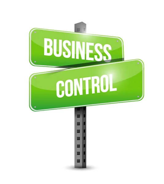 Business control street sign concept — Stock Photo, Image
