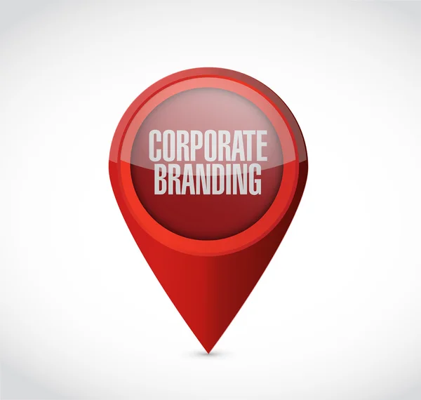 Corporate Branding aanwijzer teken concept — Stockfoto