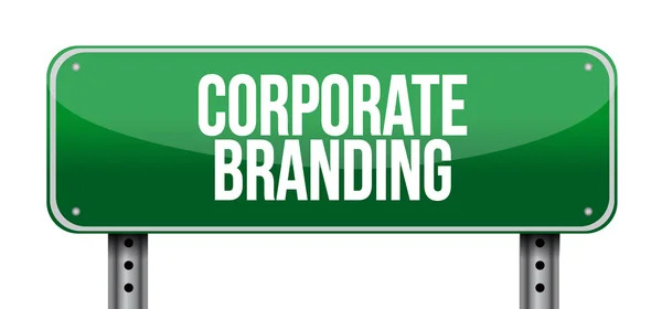 Corporate Branding road tecken koncept — Stockfoto