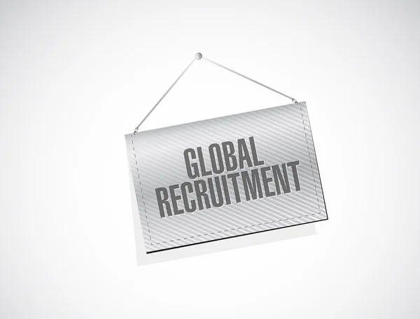 Concept de bannière Global Recruitment — Photo