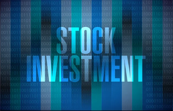 Stock Investment binario concetto di segno — Foto Stock