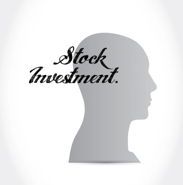 Stock Investment cervello concetto segno — Foto Stock