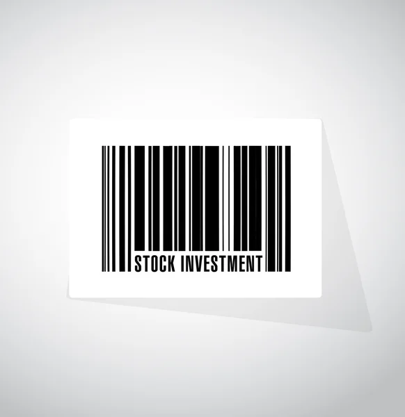 Stock Investment barcode sign concept — Stock Photo, Image