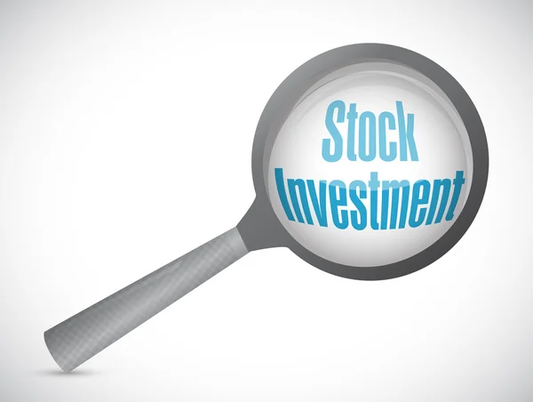 Stock Investment recensione segno concetto — Foto Stock