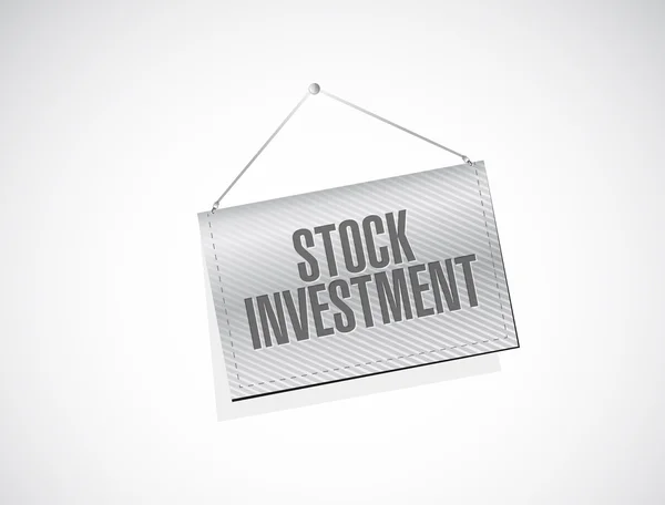 Stock Investment bannière signe concept — Photo
