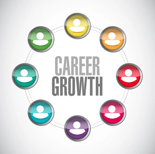 Career Growth connections sign concept — Stock Photo, Image