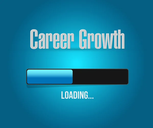 Career Growth loading bar sign concept — Stock Photo, Image