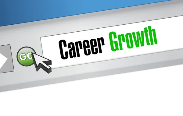 Career Growth website sign concept — Stock Photo, Image