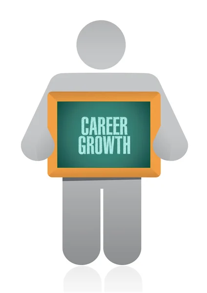 Career Growth board sign concept — Stock Photo, Image