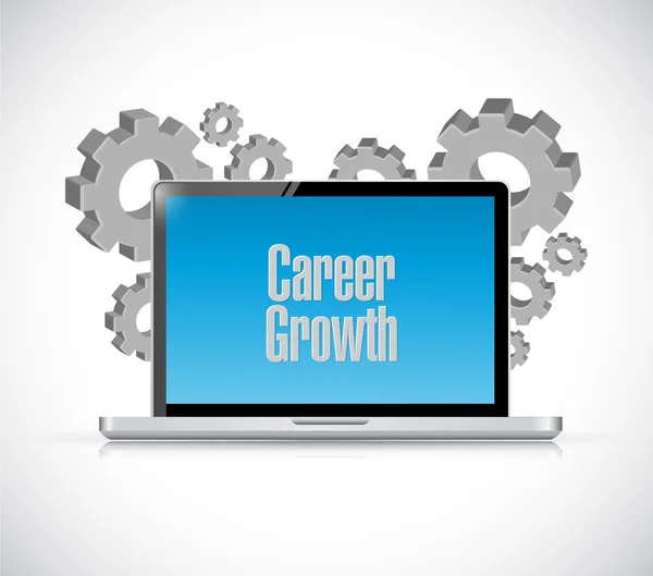 Career Growth tech computer sign concept — Stock Photo, Image