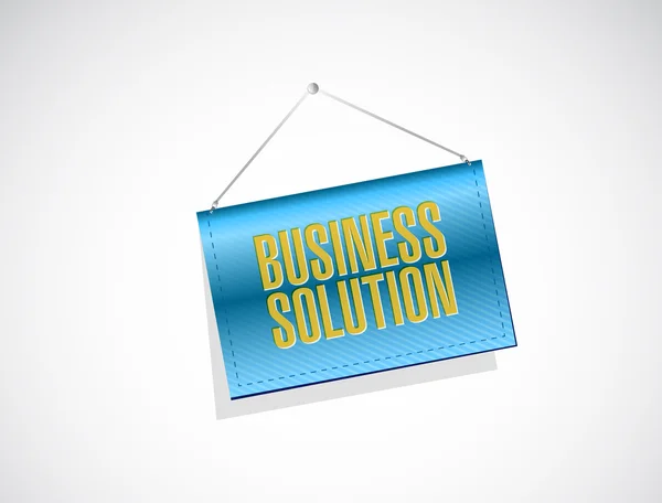 Business Solution banner texture sign concept — Stock Photo, Image