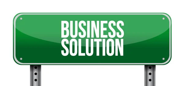 Business Solution road sign concept — Stock Photo, Image