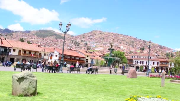 Plaza de Armas in Cusco, Peru — Stock Video